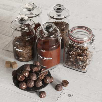 现代巧克力3D模型下载